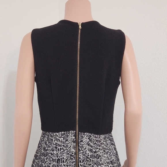 J.taylor Blk & Wht Pat. Print Sheath Dress Sz: 12 - Picture 6 of 11